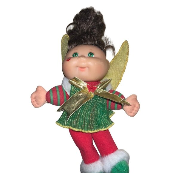 MATTEL CPK CABBAGE PATCH KIDS Christmas ELF ANGEL DOLL 8.5" TALL 1995 - Picture 1 of 10